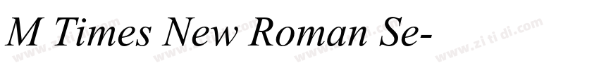 M Times New Roman Se字体转换 M Times New Roman Se字体转换